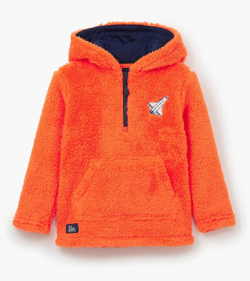 Orange label luxe sherpa zip hoodie deals