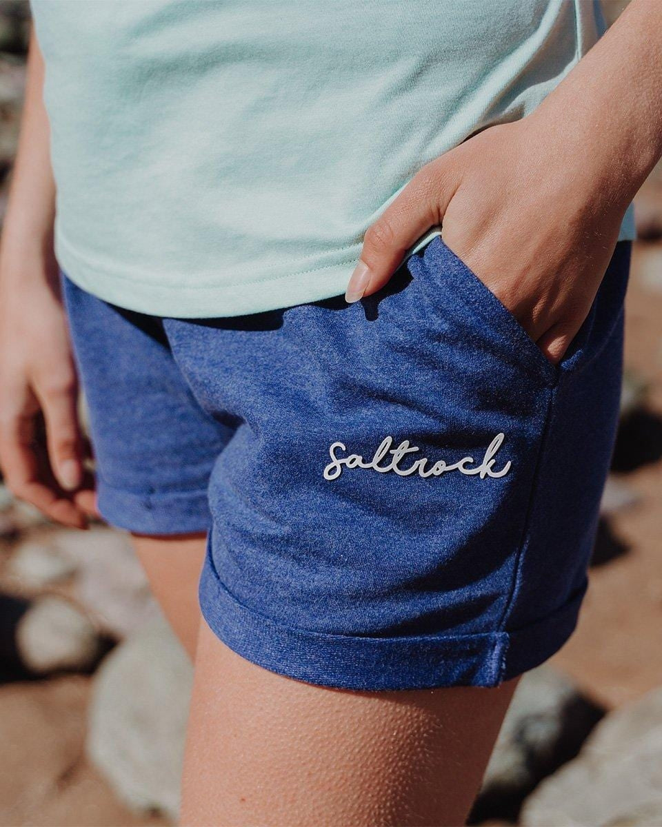 Navy blue sweat store shorts