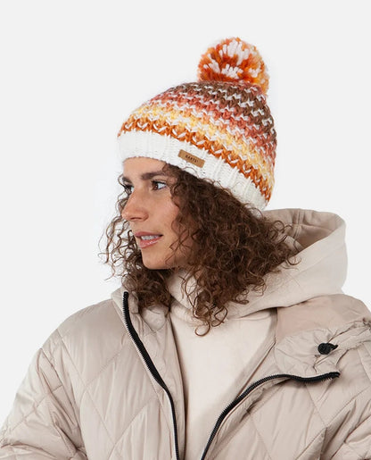 Barts Adults Nicole Space Dyed Knitted Beanie - Apricot