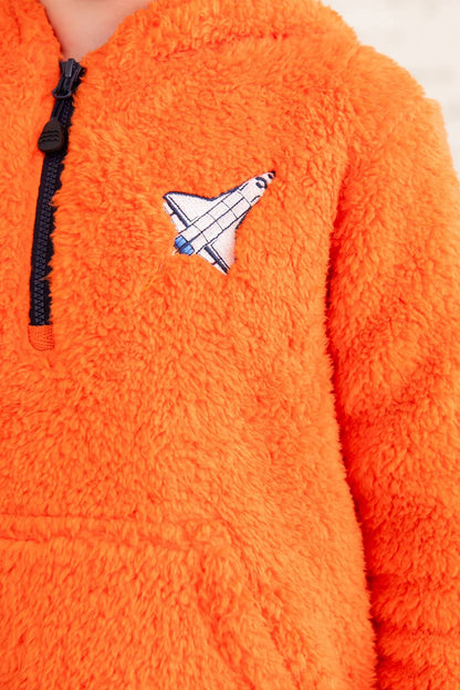 close up image of Spacecraft embroidered logo 