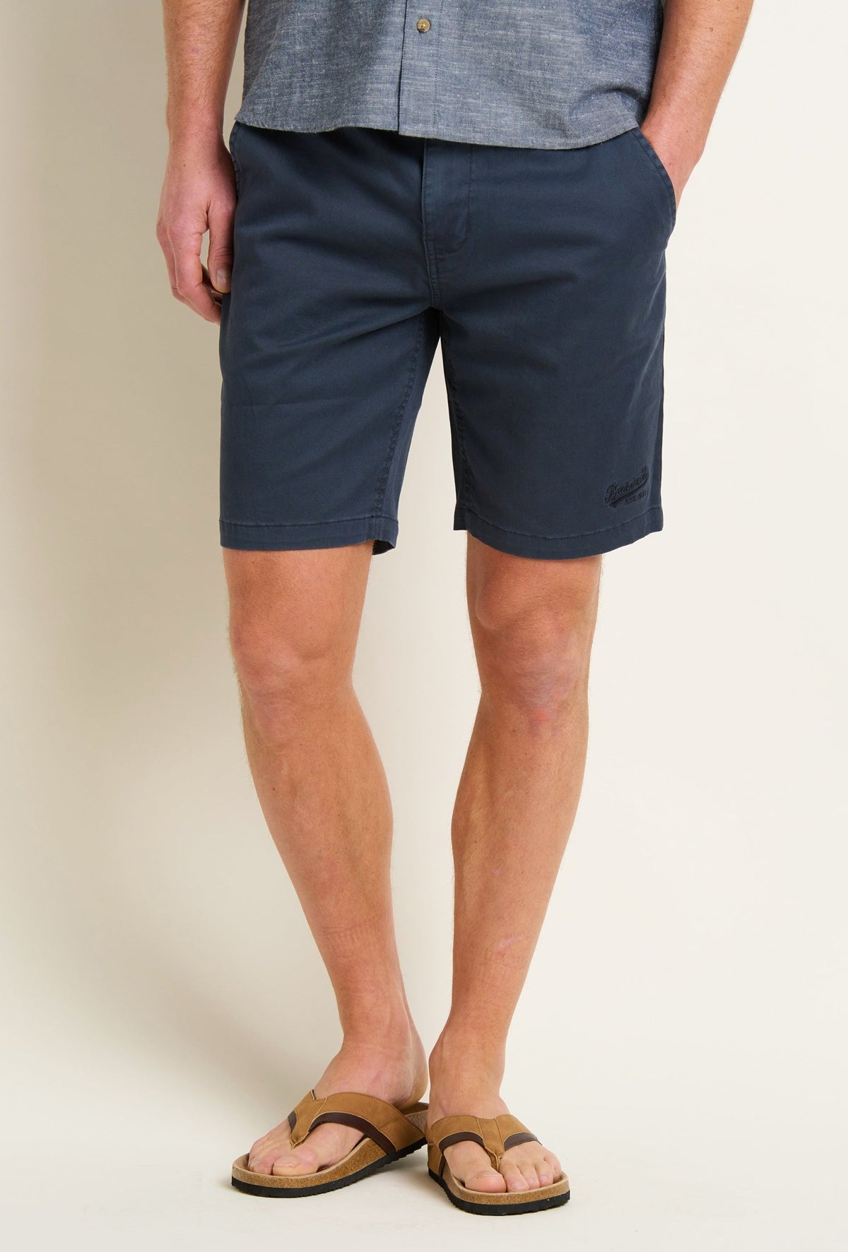 Brakeburn Mens Chino Shorts - Navy