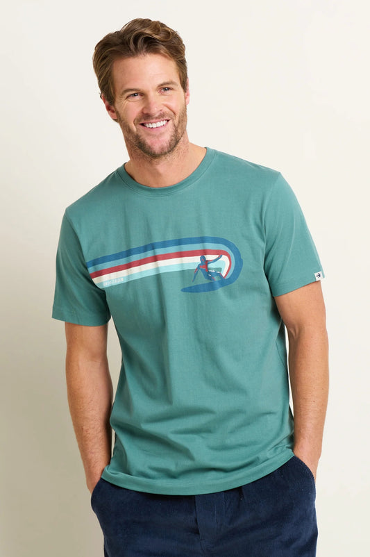 Brakeburn Mens Surfer Tee - Green