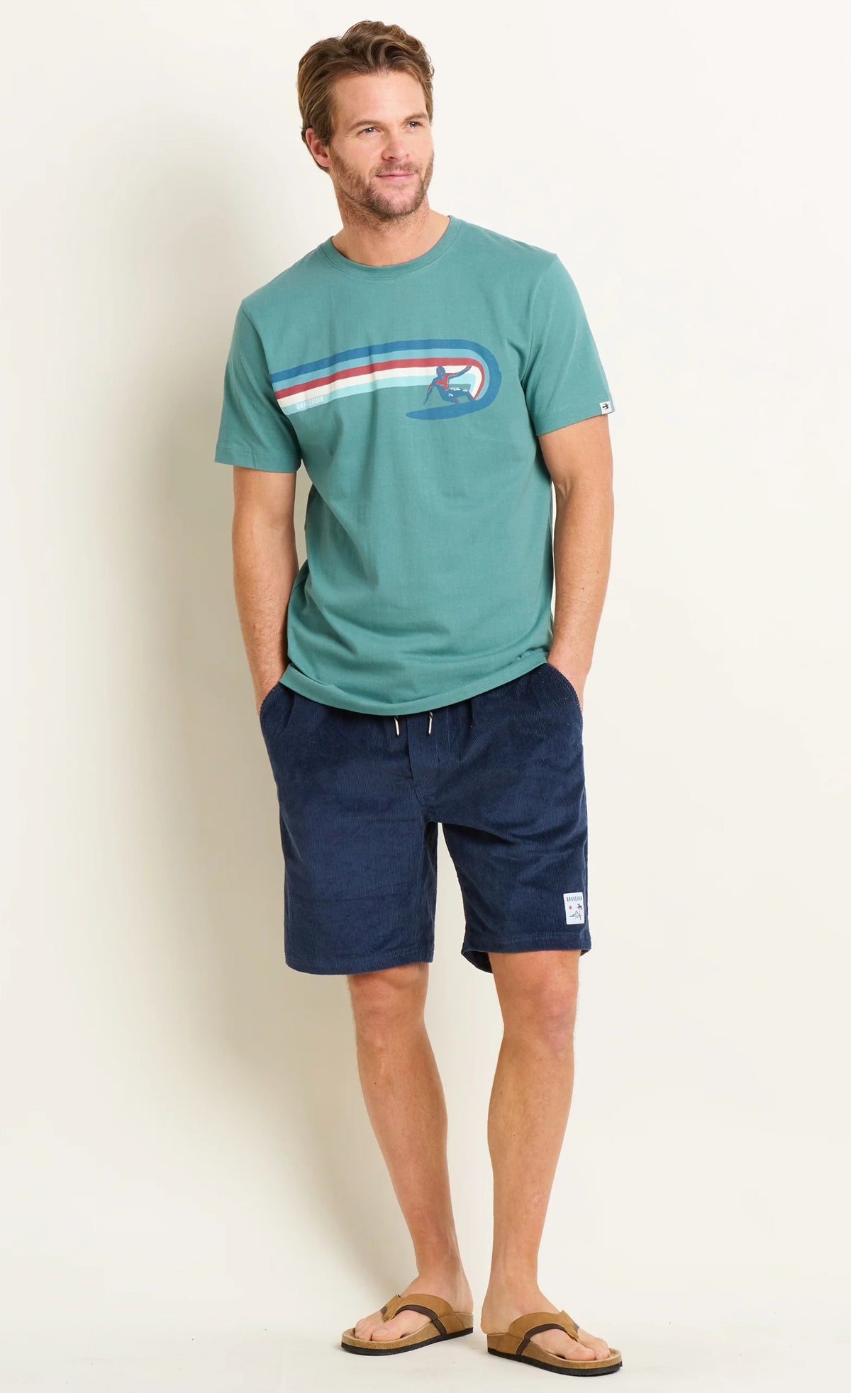 Brakeburn Mens Surfer Tee - Green