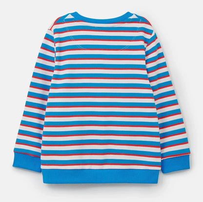 Lighthouse Kids Finn Jersey Stripe Sweatshirt - Blue / Red / White