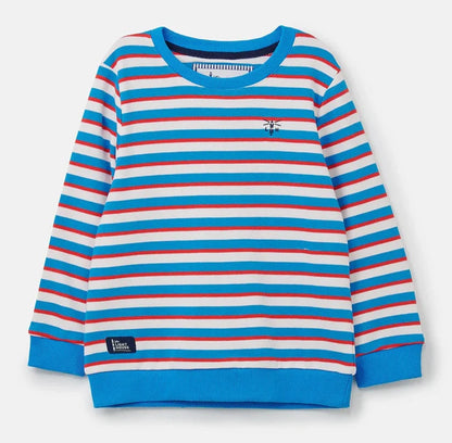 Lighthouse Kids Finn Jersey Stripe Sweatshirt - Blue / Red / White