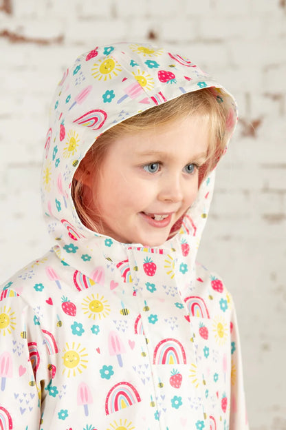 Lighthouse Kids Heidi Waterproof Jacket - Rainbow Sunshine