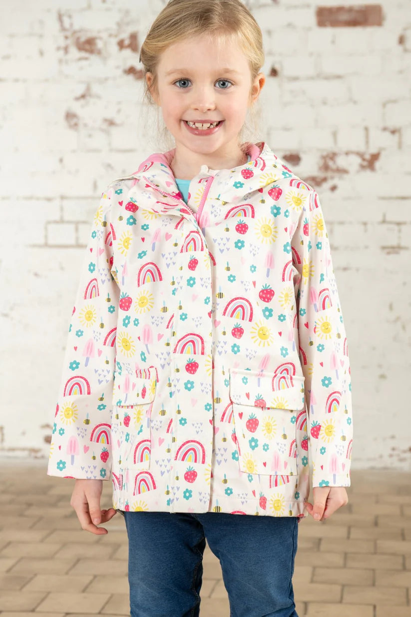 Lighthouse Kids Heidi Waterproof Jacket - Rainbow Sunshine