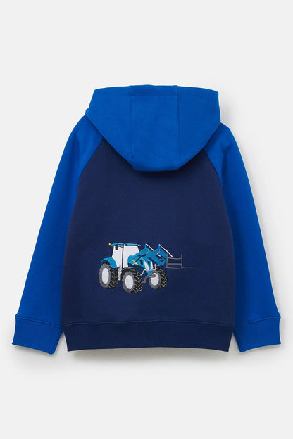 Lighthouse Kids Jackson Full Zip Hoodie - Blue Tractor