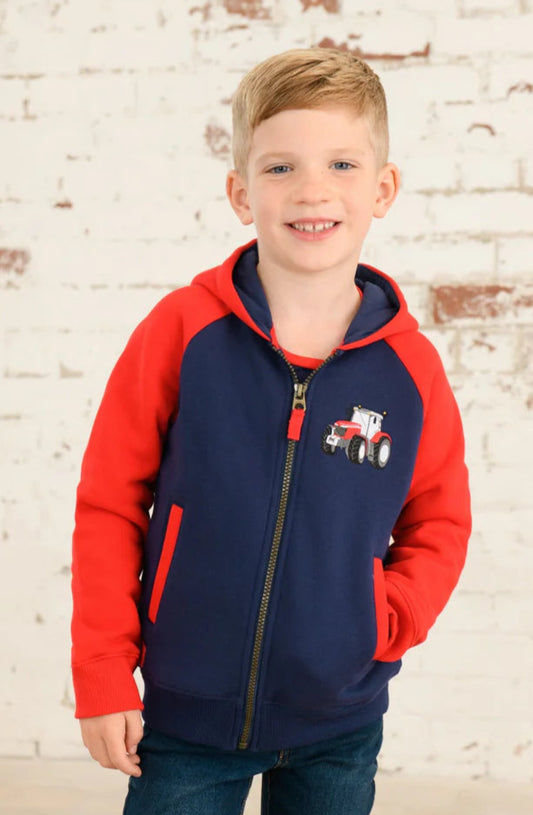 Lighthouse Kids Jackson Full Zip Hoodie - Red Tractor