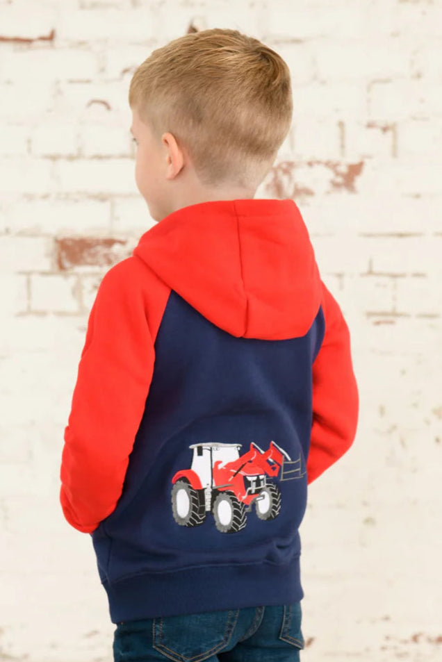 Lighthouse Kids Jackson Full Zip Hoodie - Red Tractor