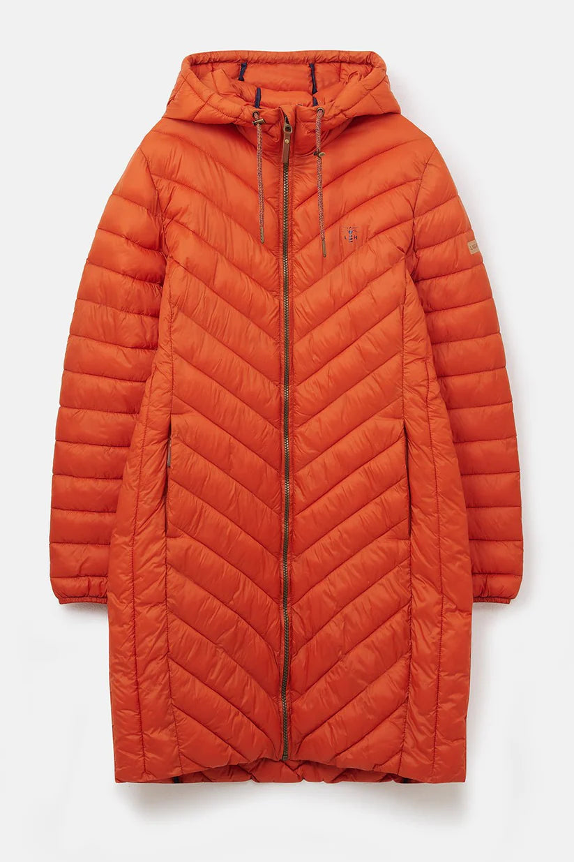 Lighthouse Womens Laurel Padded Hooded Coat - Burnt Orange