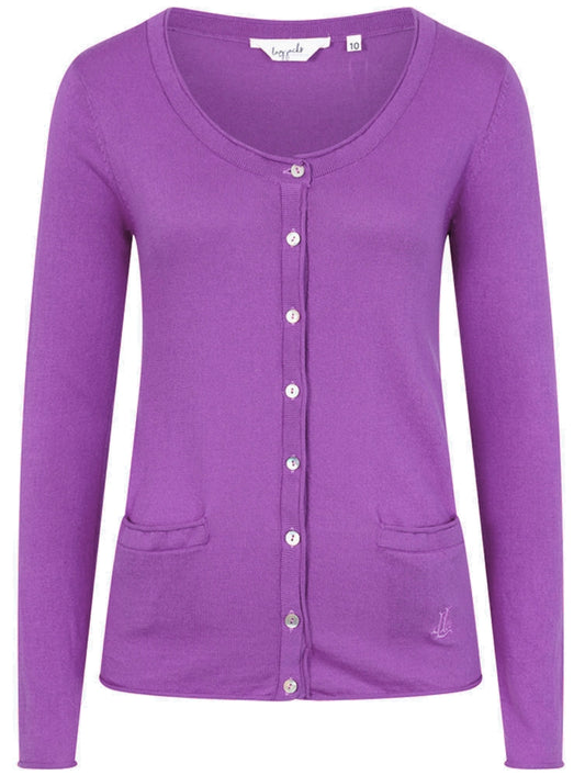 Lazy Jacks Womens LJ125 Cardigan - Striking Purple