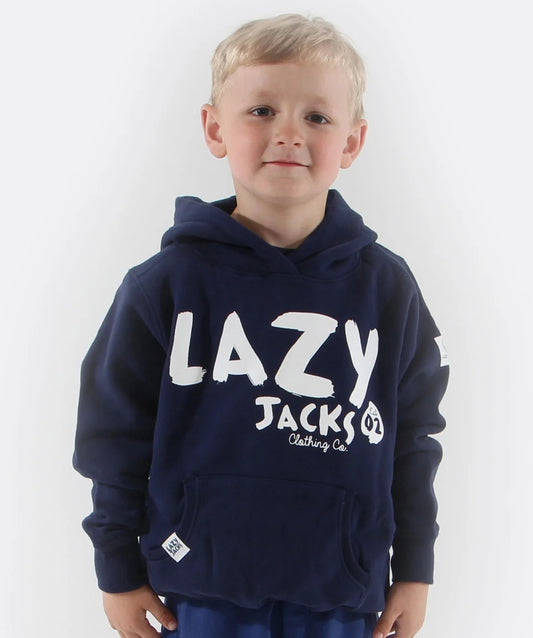 Lazy Jacks Kids 'LJ21C' Pullover Hoody - Marine Navy