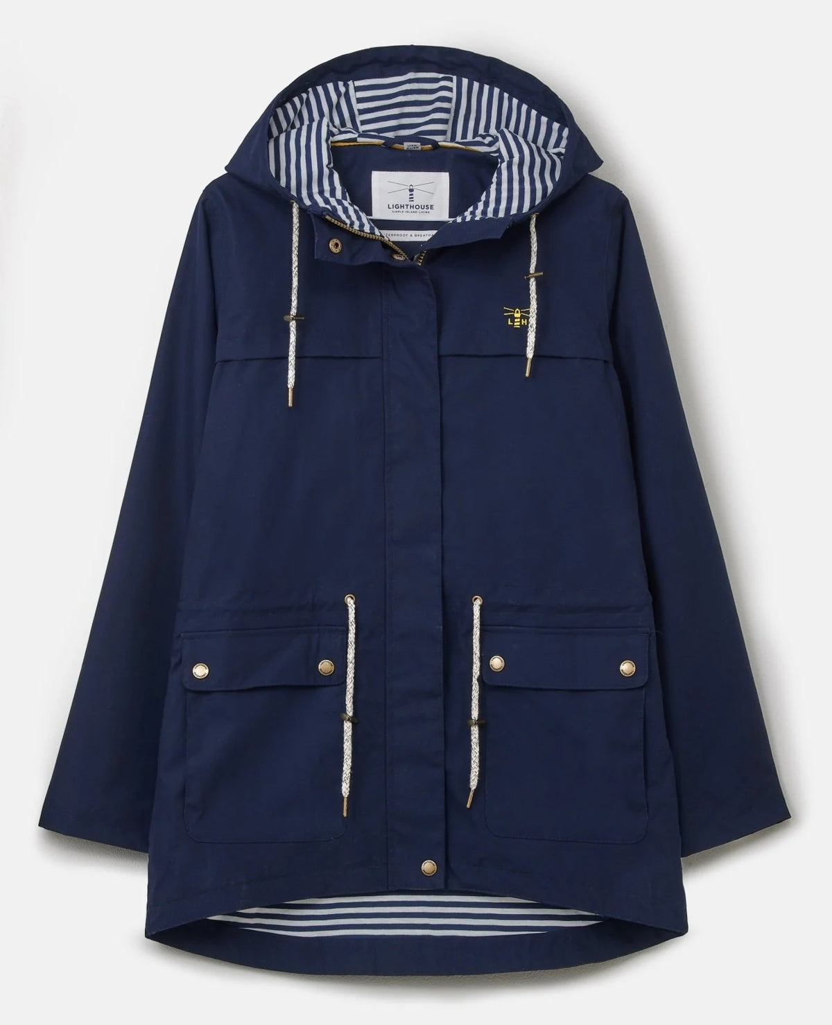 Hip length deals rain jacket