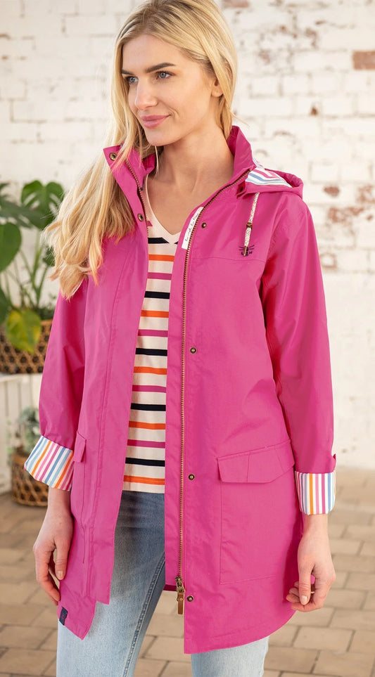 Lighthouse women's Rebecca waterproof jacket in Azalea Pink.