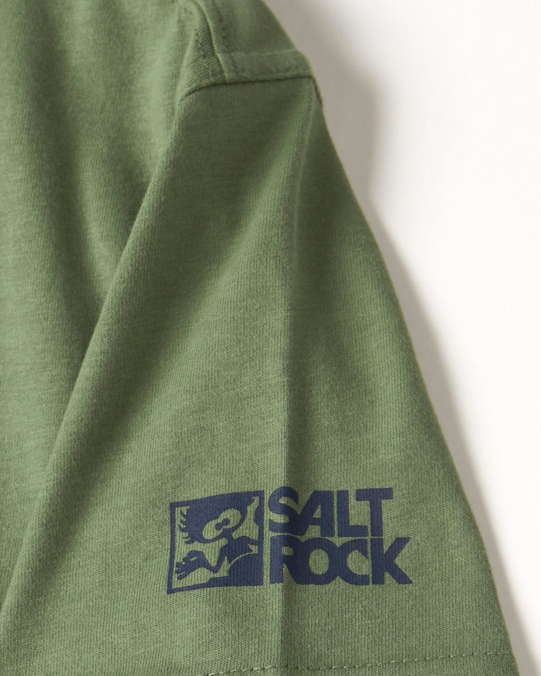 Kids Saltrock Target Marks short sleeve tee in Green with logo print sleeve.