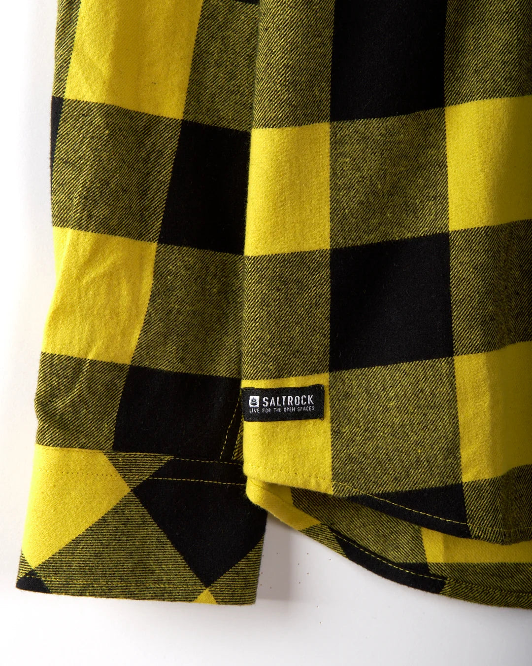 Saltrock Mens Jak Long Sleeve Check Shirt - Yellow