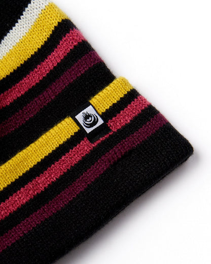 Saltrock Adults Ok Stripe Beanie - Black