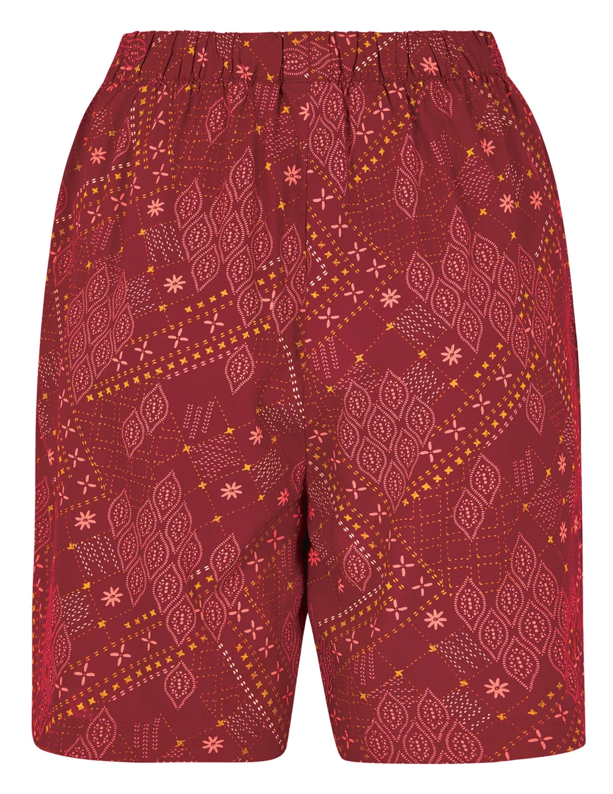 Chilli Red women's Weird Fish Sundance lightweight viscose shorts.