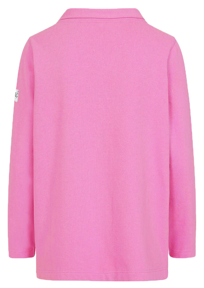 Lazy Jacks Womens LJ94 Roll Neck Sweatshirt - Raspberry