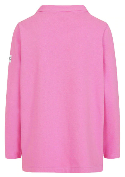 Lazy Jacks Womens LJ94 Roll Neck Sweatshirt - Raspberry