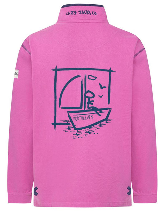 Lazy Jacks Womens LJ3P Porthleven Print Sweatshirt - Raspberry Pink