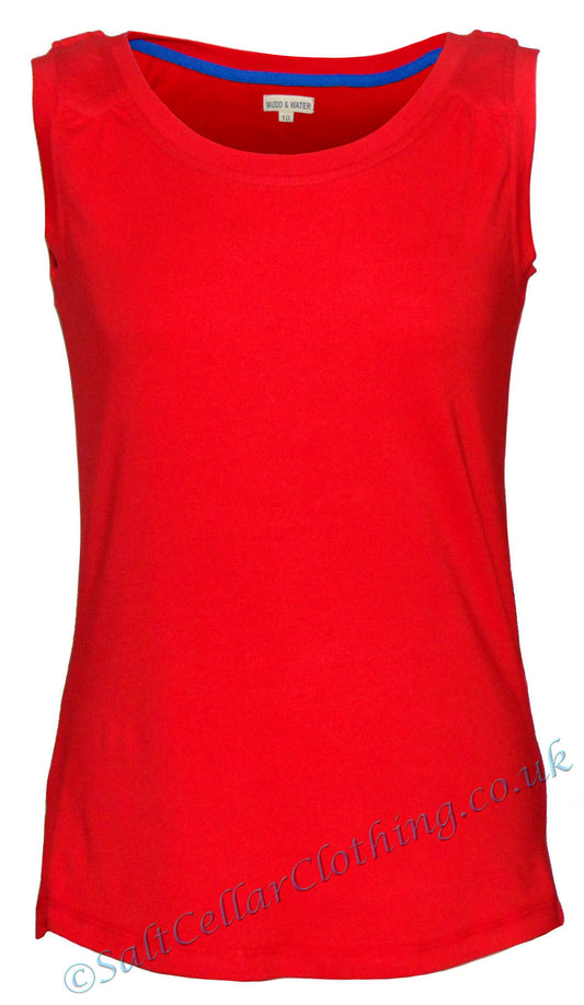 Mudd & Water Womens 'Evelyn' Vest - Salsa Red